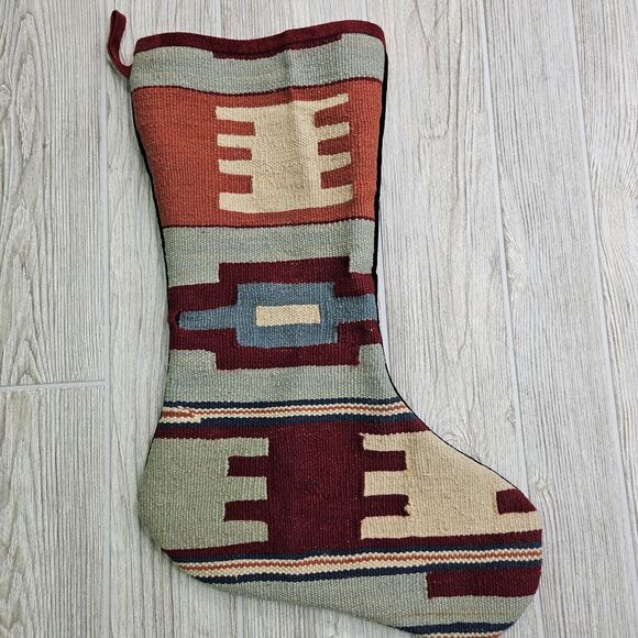 Set Of 4‎ Large Kilim Christmas Stockings Native American Aztec Four Lot - Picture 11 of 13
